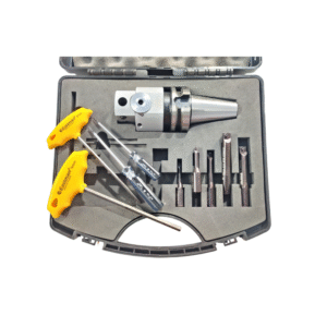Micro Boring Head 6-125 mm with BT40 Shank and 6 Nos. TPGX09 Indexable Tools